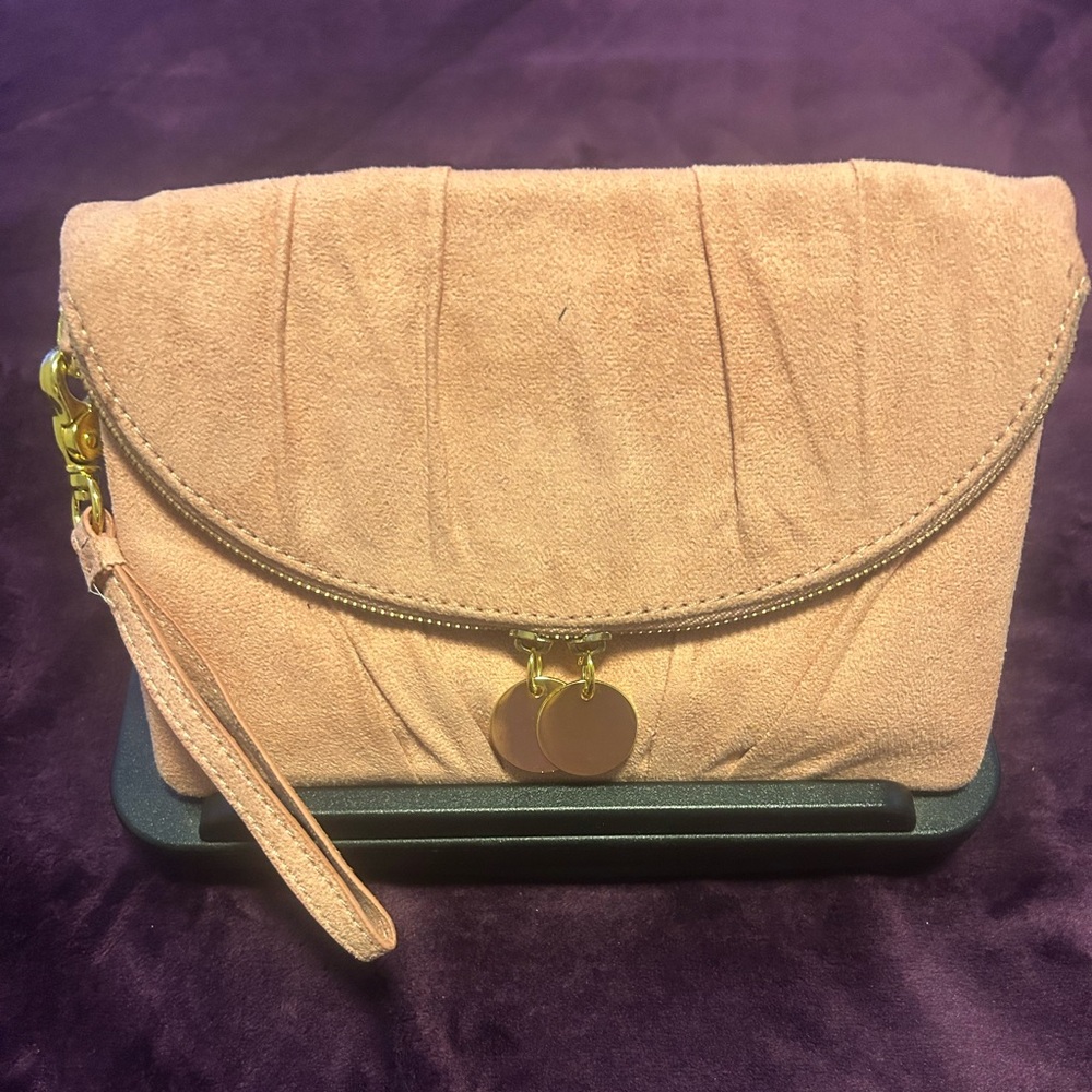 Salmon Envelop Clutch Wristlet